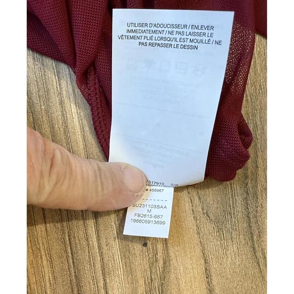 Jordan x Teyana Taylor Women's Mesh Layered Cropped Long-Sleeve Top - Picture 7 of 7